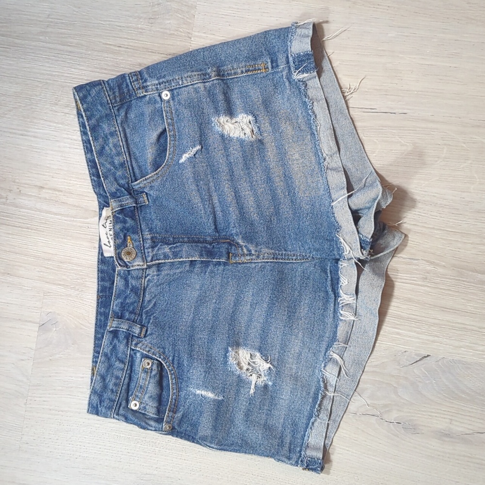 Love Tree Premium Denim High Rise Distressed Jean Shorts